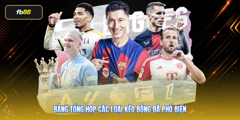 Soi Kèo Bóng Đá Hôm Nay FB88: Cách Đọc Kèo Thực Tế Trước Trận 4 Bảng tổng hợp các loại kèo bóng đá phổ biến