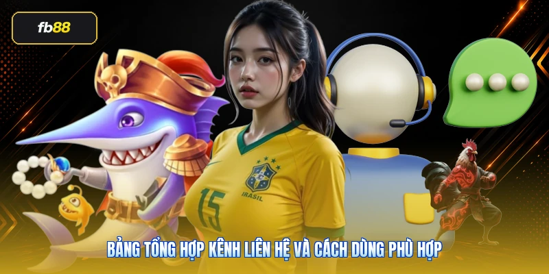 Bảng tổng hợp kênh liên hệ và cách dùng phù hợp