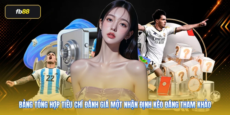 Nhận Định Kèo Nhà Cái FB88 Chuẩn Trước Khi Vào Kèo 5 Bảng tổng hợp tiêu chí đánh giá một nhận định kèo đáng tham khảo